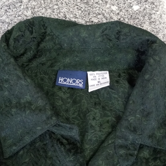 Vintage long sleeve emerald button down - Picture 2 of 4